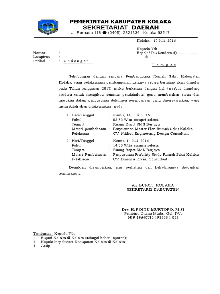 Contoh Surat Undangan Seminar Proposal Penelitian