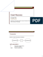 Crash Recovery: Transaction