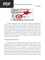 Como Elaborar Objetivos de Pesquisa