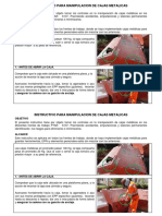 Instructivo para Manipulacion de Cajas Metalicas