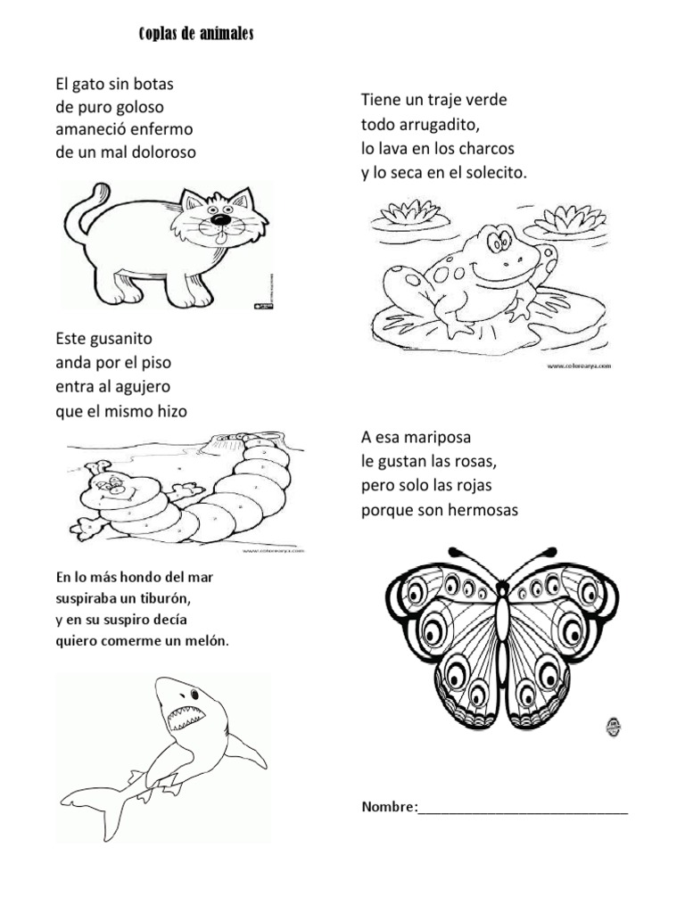 Coplas De Animales