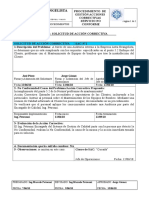 Procedimiento gestión acciones correctivas