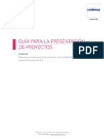 Guia para La Presentacion de Proyectos V1 23 Febrero 2017 PDF