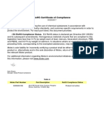 Rohs Certificate of Compliance: - Eu Rohs Compliance Status. Eu Rohs Status Is Declared Per Directive 2011/65/eu