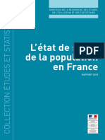 L'État de Santé de La Popultion en France Rapport 2015