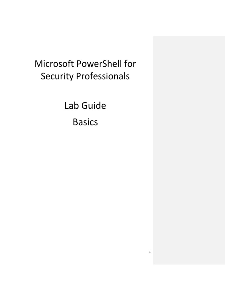 PowerShell Basics for Security Pros | PDF | Windows Registry | Computer ...