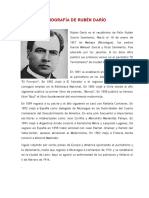 Biografía de Rubén Darío