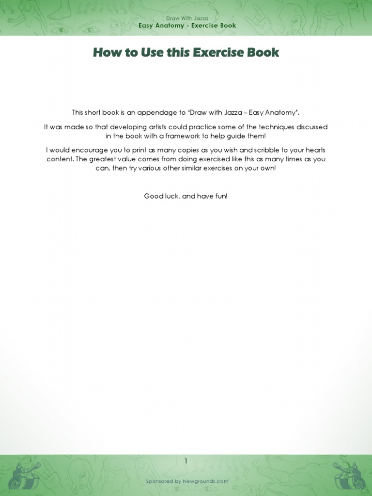 Download Draw With Jazza Excercise Book Anatomy Physical Exercise