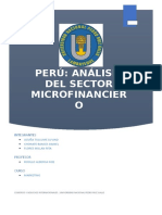 Análisis Del Sector Microfinanciero Bancario y No Bancario