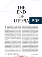 Herbert Marcuse - The End of Utopia (Ramparts Magazine, Vol. 8, Núm. 10, Abril, 1970, Pp. 28-35