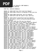 Harley-Davidson Manuals OEM Numbers PDF | PDF | Harley Davidson 