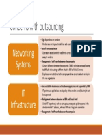 Concerns With Outsourcing: Networking Systems IT Infrastructure