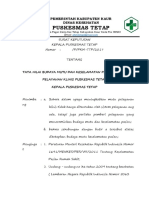 SK Tata Nilai Budaya Mutu Dan Keselamatan Pasien