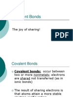 Covalent Bonds: The Joy of Sharing!