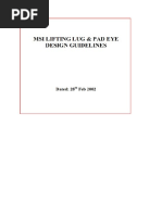 Pad Eye Design and Calculation Guide | PDF | Stress (Mechanics) | Bending