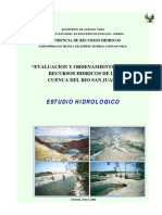Estudio Hidrologico San Juan 0 0 PDF