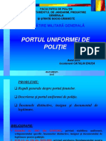 Portul Uniformei de Politie