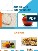 Countable and Uncountable Nouns