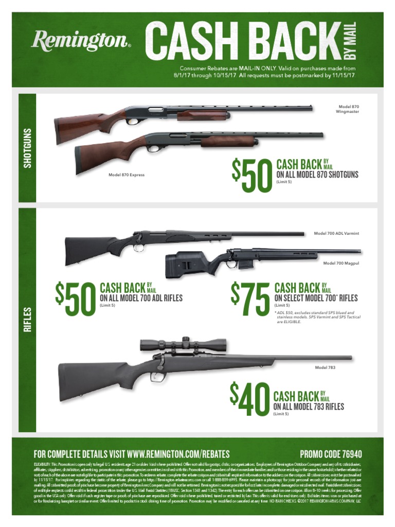 remington-fall-2017-long-gun-rebates-rebate-marketing-coupon