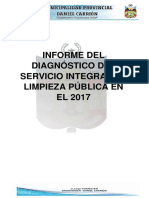 Informe Del Diagnostico Del Servicio Integral de Limpieza
