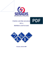 Politica de Discapacidad de La República de Panamá-SENADIS