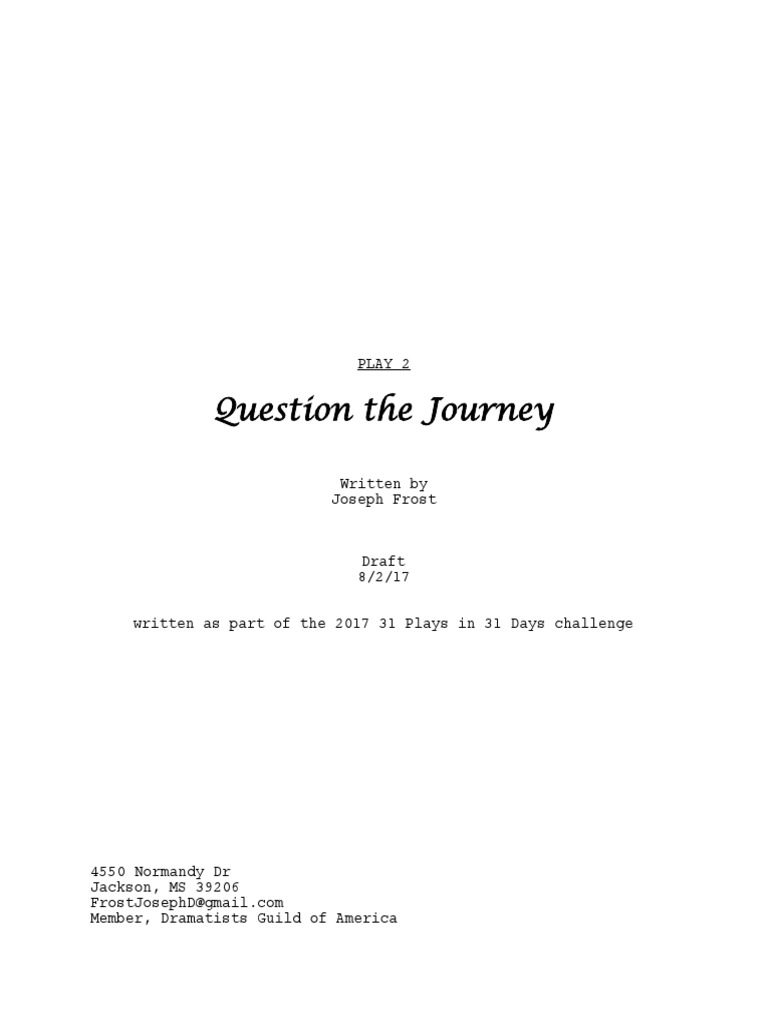 Ghost Ship Journey Play Script | PDF