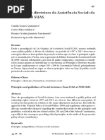 Princípios e Diretrizes Da Assistência Social Da LOAS e NOB Do SUAS