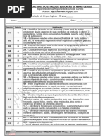 Avaliação Diagnóstica 9º Ano