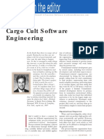 Cargo Cult Software Engineering