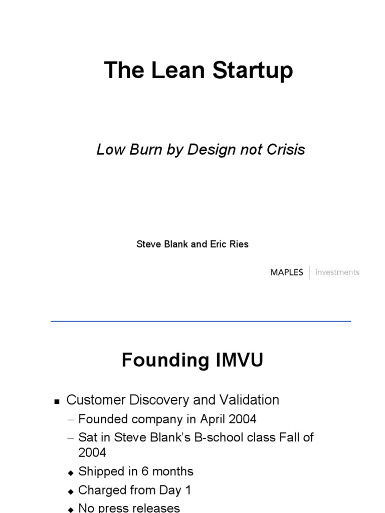 The Lean Startup PDF | PDF