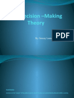 The Decision - Making Theory: By: Sonny Lester V. Lomansoc