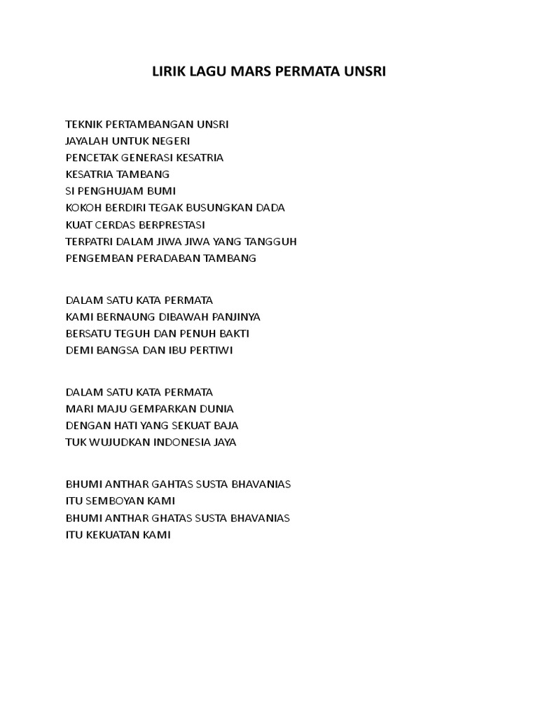 Lirik Lagu Indonesia Jaya Info Dan Tips