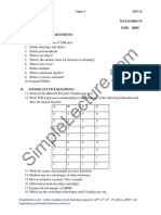 2nd PUC Computer Science Paper 3