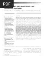 Erroneous Automated Optical Platelet Counts