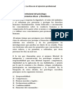 Ética profesional psicólogos APA normas