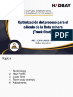 Optimización del proceso para el cálculo de la flota minera - Eder Lagos (IV Siplamin)