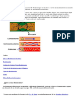 Resistencia y Codigo de Colores