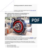 Testing and Commissioning Procedure For Electric Motors