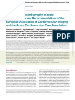 Echocardiography Acute Cardiovascular Care