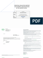 Academic Credential Evaluation Report by WES.org