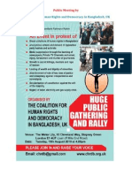 Public Meeting by Coalition for Human Rights and Democracy in Bangladesh 10.08