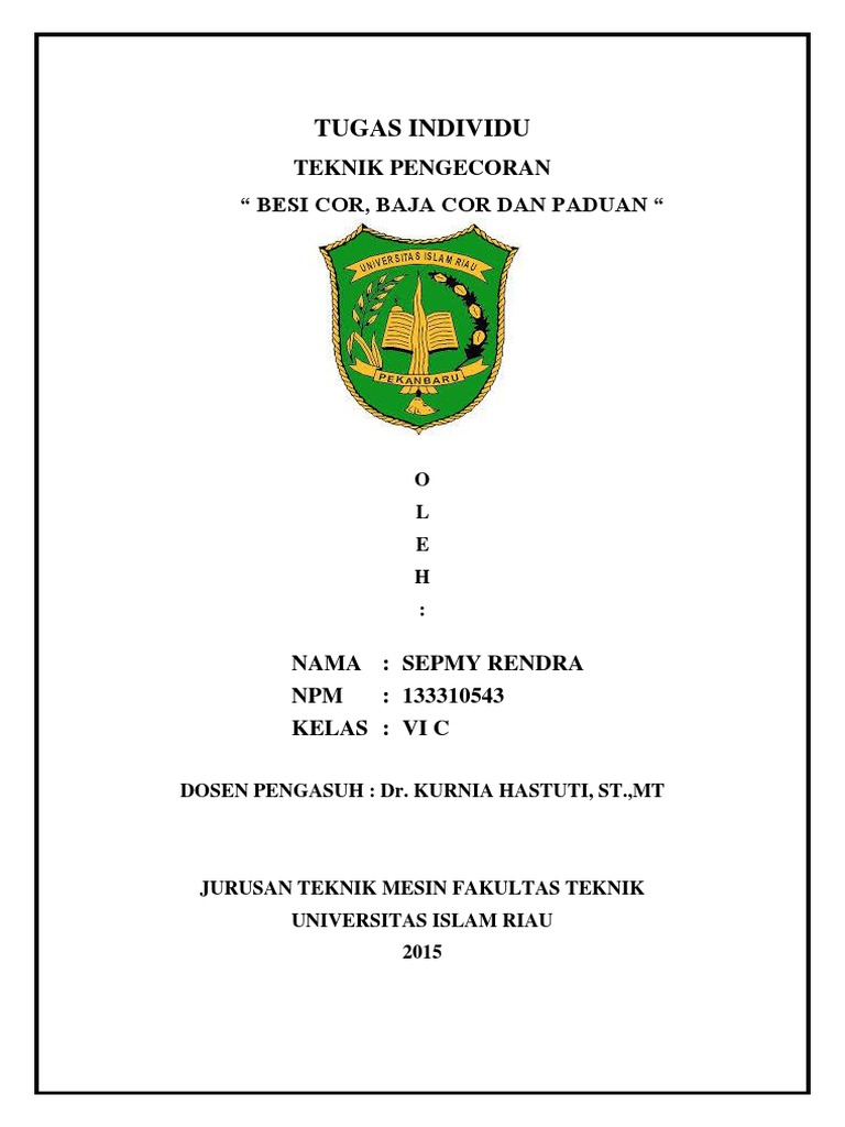 Besi Tuang Atau Besi Cor Besi Tuang Atau Besi Cor