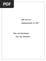 SAP SD Test Sample Case Document PDF