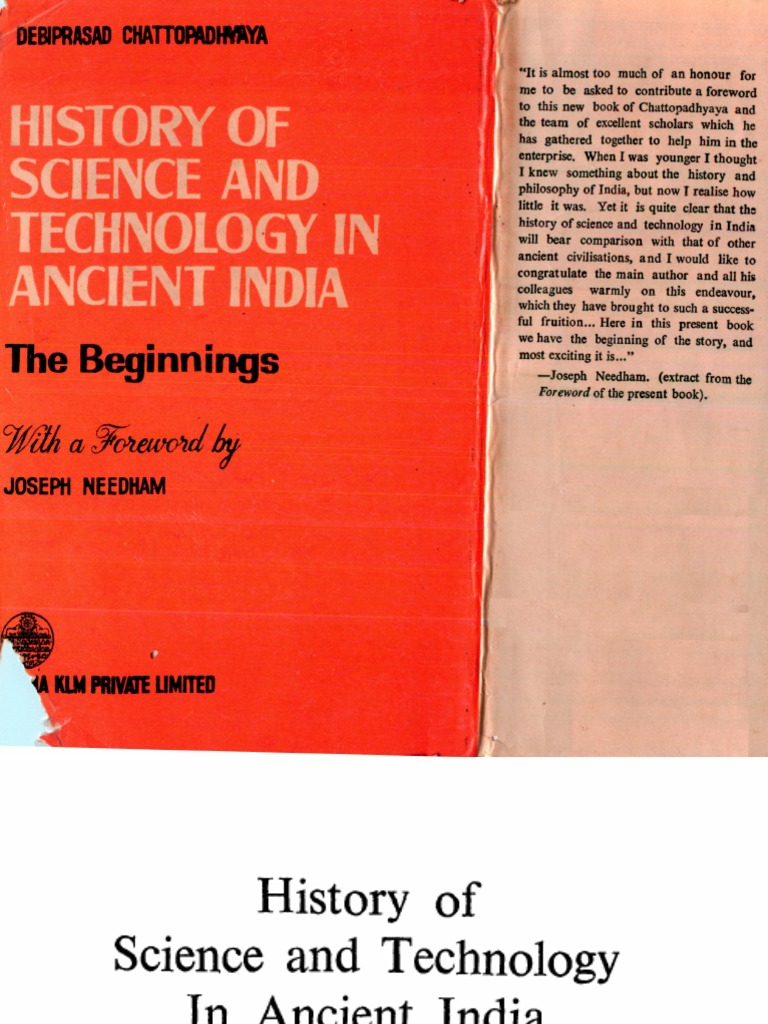 History of Science and Technology in Ancient India - The Beginnings ...