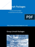 Group Umrah Packages Customized Umrah Packages