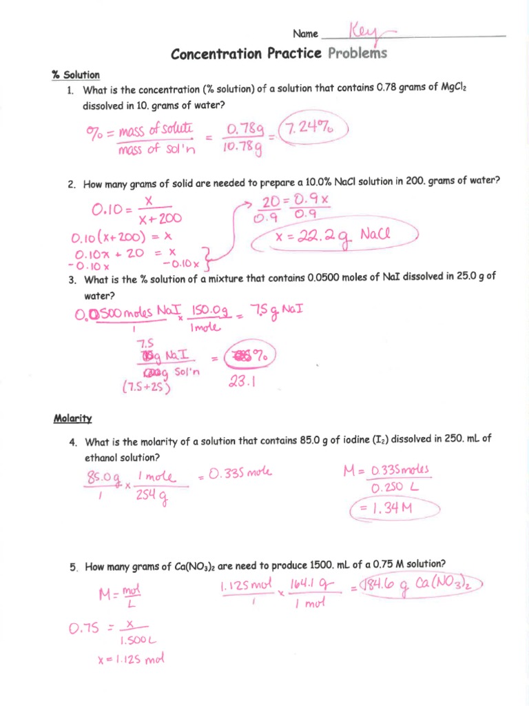 concentration-practice-worksheet-answers