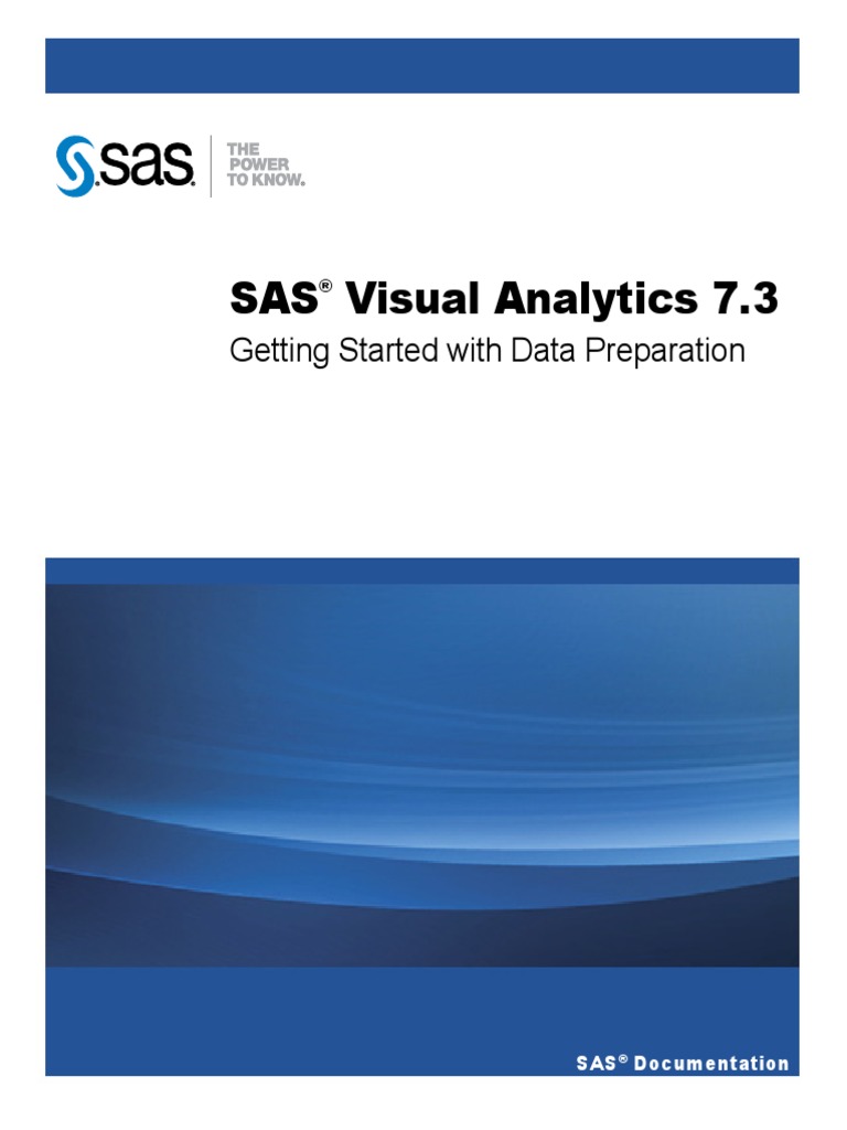 SAS VA 7.3 Getting Started With Data Preparation | PDF | Sas (Software ...
