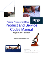 Federal Procurement Data System Product and Service Codes Manual