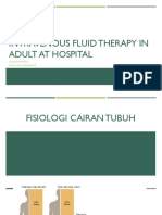 Intravenous Fluid Therapy in Adult at Hospital