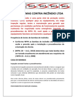 Check List Casa de Bombas PDF